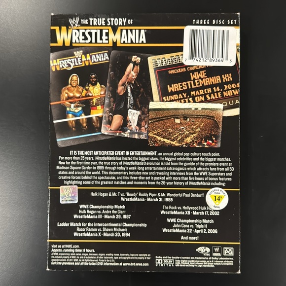 WWE: The True Story of WrestleMania - DVD Set - Picture 2 of 10
